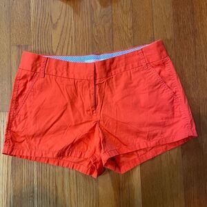 J CREW | orange broken in chino shorts 6